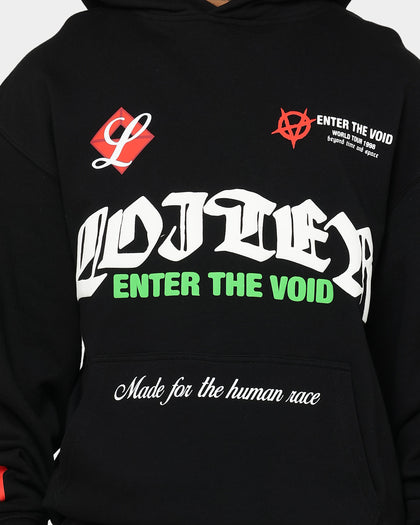 Loiter Void Multi Logo Hoodie Black/Multi