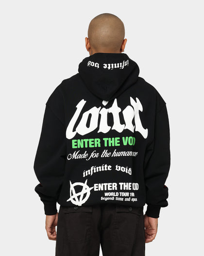 Loiter Void Multi Logo Hoodie Black/Multi