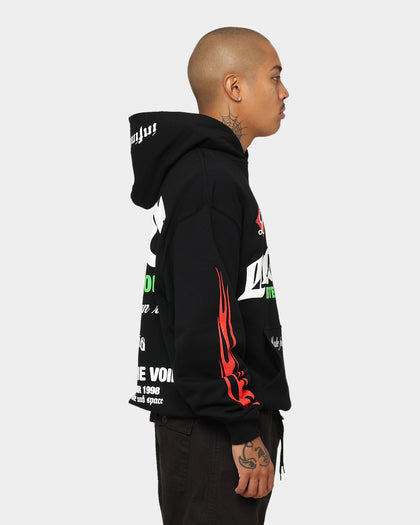Loiter Void Multi Logo Hoodie Black/Multi