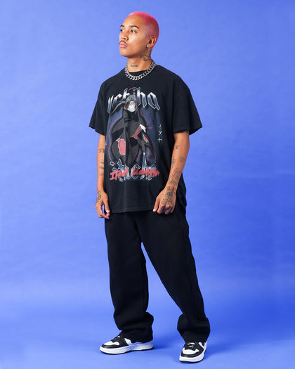 Goat Crew X Naruto Itachi Uchiha Premium Vintage T-Shirt Vintage Black