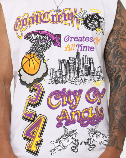 Goat Crew City Of Angels Muscle T-Shirt White