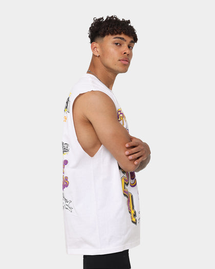 Goat Crew City Of Angels Muscle T-Shirt White