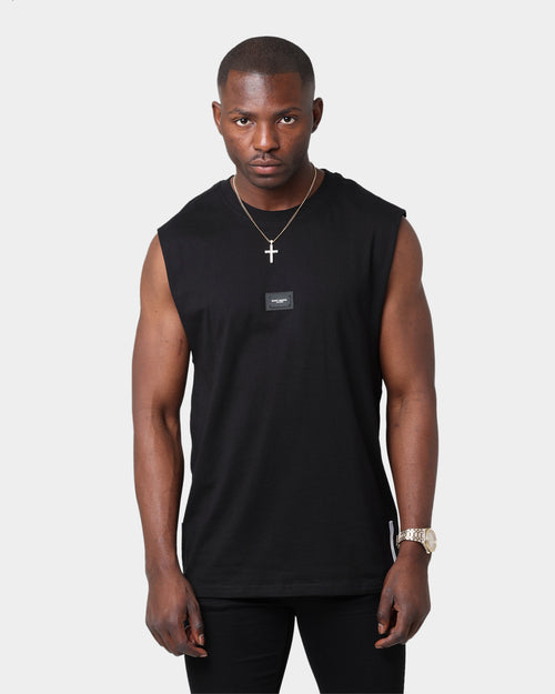 Saint Morta Annex Premier Oversized Muscle T-Shirt Black/Black