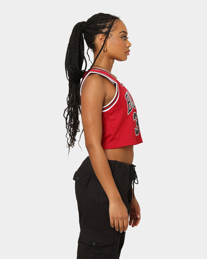 Mitchell & Ness Women's Chicago Bulls Scottie Pippen #33 NBA Cropped Jersey Red