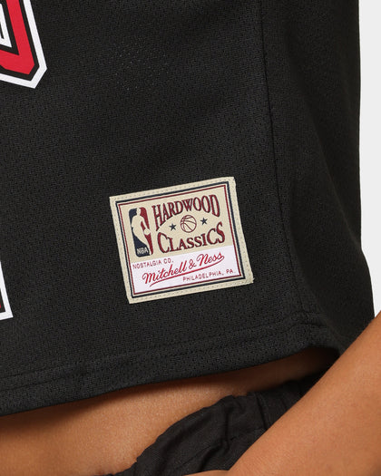 Mitchell & Ness Women's Chicago Bulls Dennis Rodman #91 NBA Cropped Jersey Black