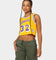 Mitchell & Ness Women's Los Angeles Lakers Earvin "Magic" Johnson #32 NBA Cropped Jersey Yellow/Purple