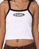 X-Girl Women's Basic Oval Logo Singlet White