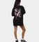 X-Girl Women's Snake Oversized Tee Dress Black