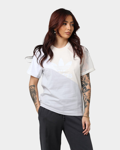 Adidas Women's Adicolour Split T-Shirt Wonder White