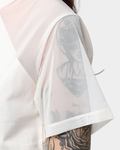 Adidas Women's Adicolour Split T-Shirt Wonder White