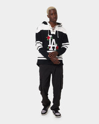47 Brand Los Angeles Dodgers Superior Lacer Hoodie Black