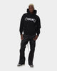 Supreme Raised Handstyle Hoodie Black