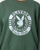 Playboy Women's Bunny Track Club Oversized Crewneck Emerald