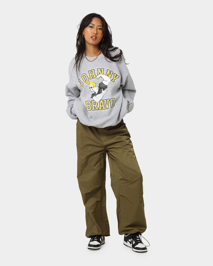 American Thrift X Johnny Bravo Johnny Bravo Crewneck Grey
