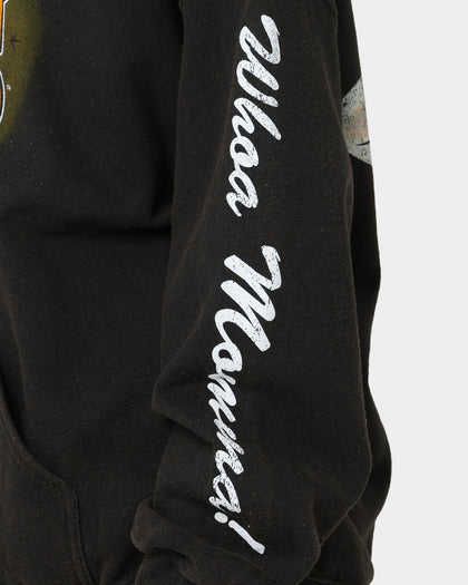 American Thrift X Johnny Bravo Johnny Bravo Vintage Hoodie Black Wash