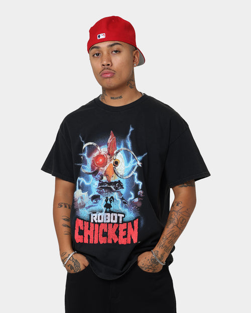 American Thrift Robot Chicken Vintage T-Shirt Black Wash