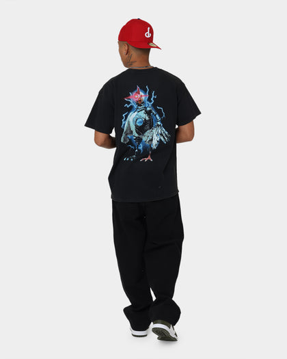 American Thrift Robot Chicken Vintage T-Shirt Black Wash