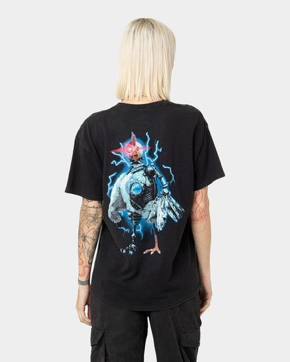 American Thrift Robot Chicken Vintage T-Shirt Black Wash