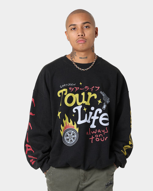 Goat Crew Tourlife Vintage Crewneck Black
