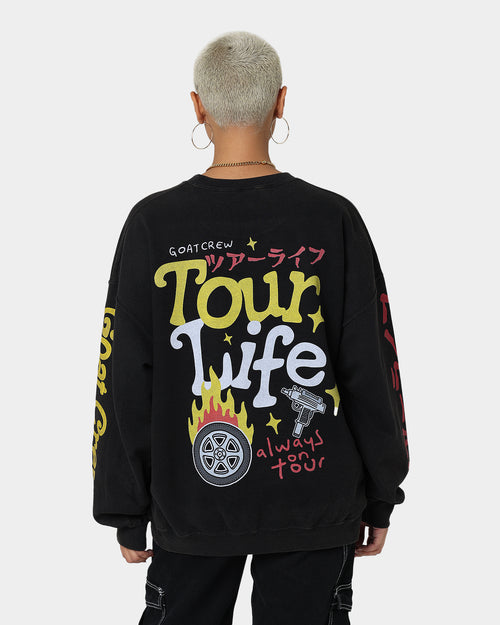 Goat Crew Tourlife Vintage Crewneck Black