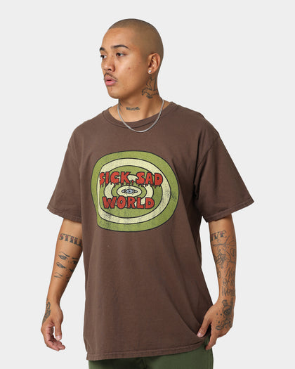 American Thrift X Daria Sick Sad World T-Shirt Brown