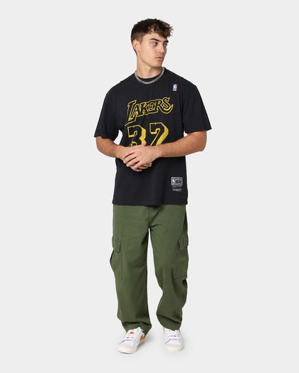 Mitchell & Ness Los Angeles Lakers Magic Johnson #32 N&N Vintage T-Shirt Faded Black