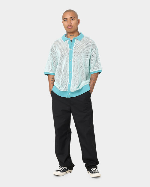 OBEY Grove Button-Up Polo Shirt Pure Water