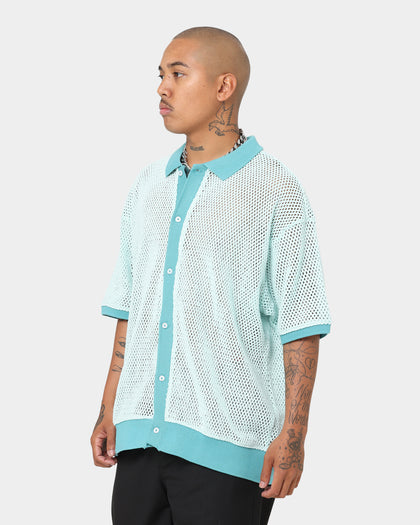 OBEY Grove Button-Up Polo Shirt Pure Water