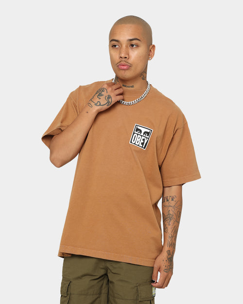 OBEY Eyes Icon 2 T-Shirt Brown Sugar