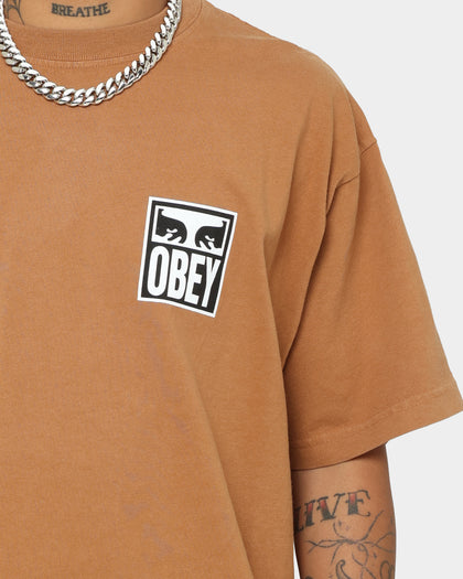 OBEY Eyes Icon 2 T-Shirt Brown Sugar