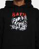 Rats Get Fat Skull Rose Hoodie Black