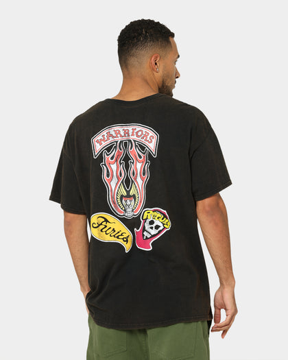 American Thrift X The Warriors Gangs Vintage T-Shirt Black Wash
