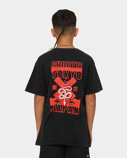 Shortie Kids' Tokyo T-Shirt Black Wash