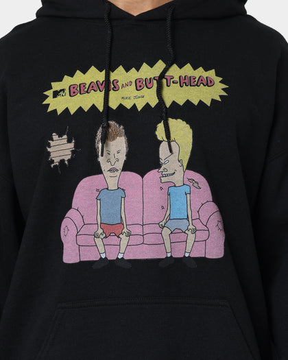 American Thrift American Thrift X Beavis & Butthead Couch Hoodie Black