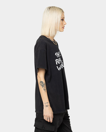 American Thrift X MTV The Real World Vintage T-Shirt Black Wash