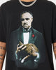 American Thrift X The Godfather The Godfather Cat Vintage T-Shirt Black Wash