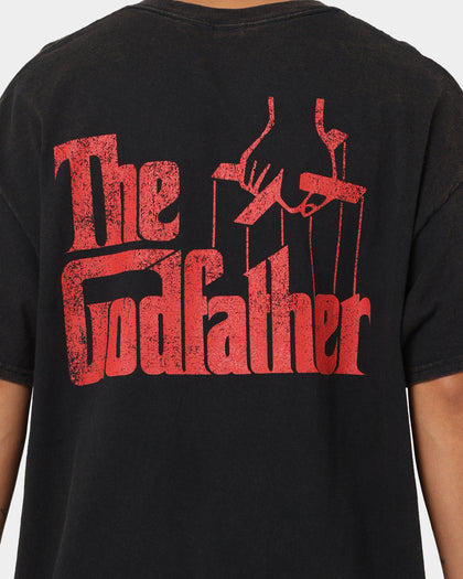 American Thrift X The Godfather The Godfather Cat Vintage T-Shirt Black Wash