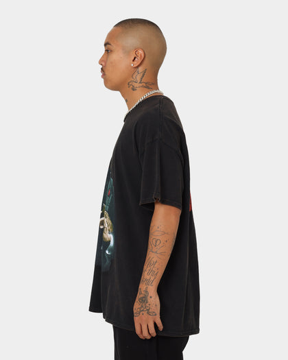 American Thrift X The Godfather The Godfather Cat Vintage T-Shirt Black Wash