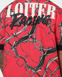 Loiter Daytona Mechanic Button Up Shirt Red
