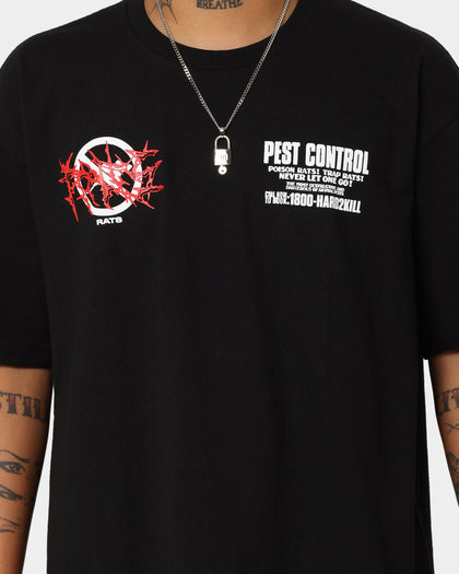 Rats Get Fat Pest Control T-Shirt Black