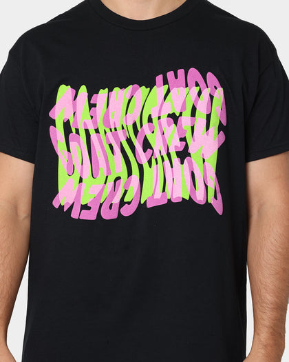 Goat Crew Warped Logo T-Shirt Black/Purple