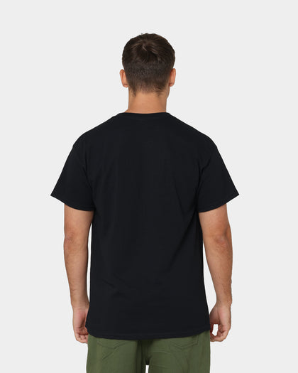 Goat Crew Warped Logo T-Shirt Black/Purple