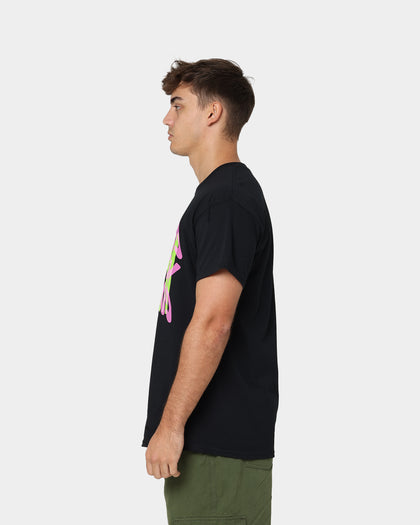 Goat Crew Warped Logo T-Shirt Black/Purple