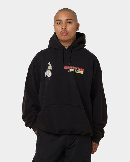 Goat Crew X One Punch Man One Punch Man Vintage Hoodie Black Wash