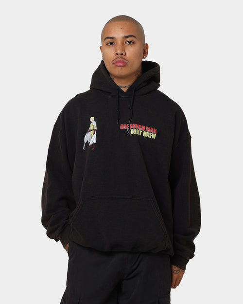 Goat Crew X One Punch Man One Punch Man Vintage Hoodie Black Wash