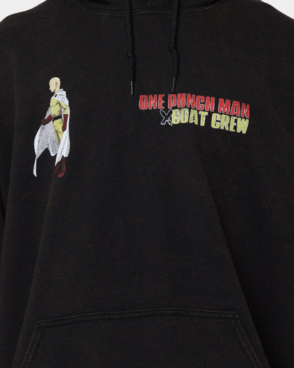 Goat Crew X One Punch Man One Punch Man Vintage Hoodie Black Wash