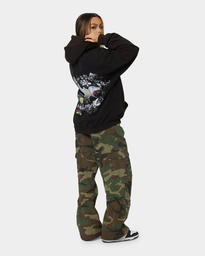 Goat Crew X One Punch Man One Punch Man Vintage Hoodie Black Wash