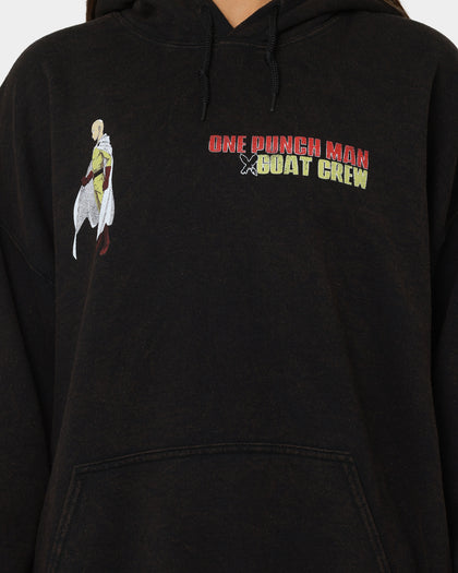 Goat Crew X One Punch Man One Punch Man Vintage Hoodie Black Wash