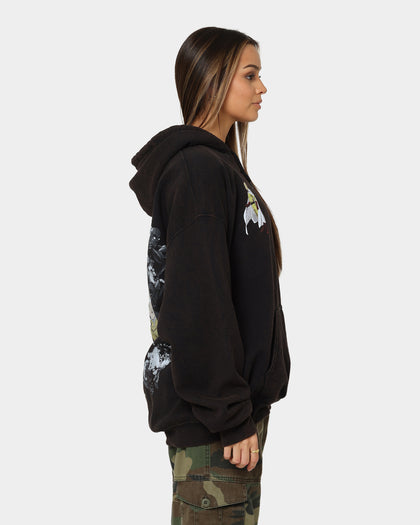 Goat Crew X One Punch Man One Punch Man Vintage Hoodie Black Wash