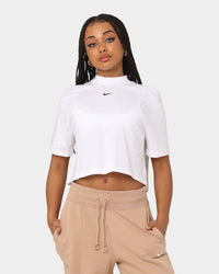 Nike Women's Nike Sportswear Essential Mock Boxy T-Shirt White/Black